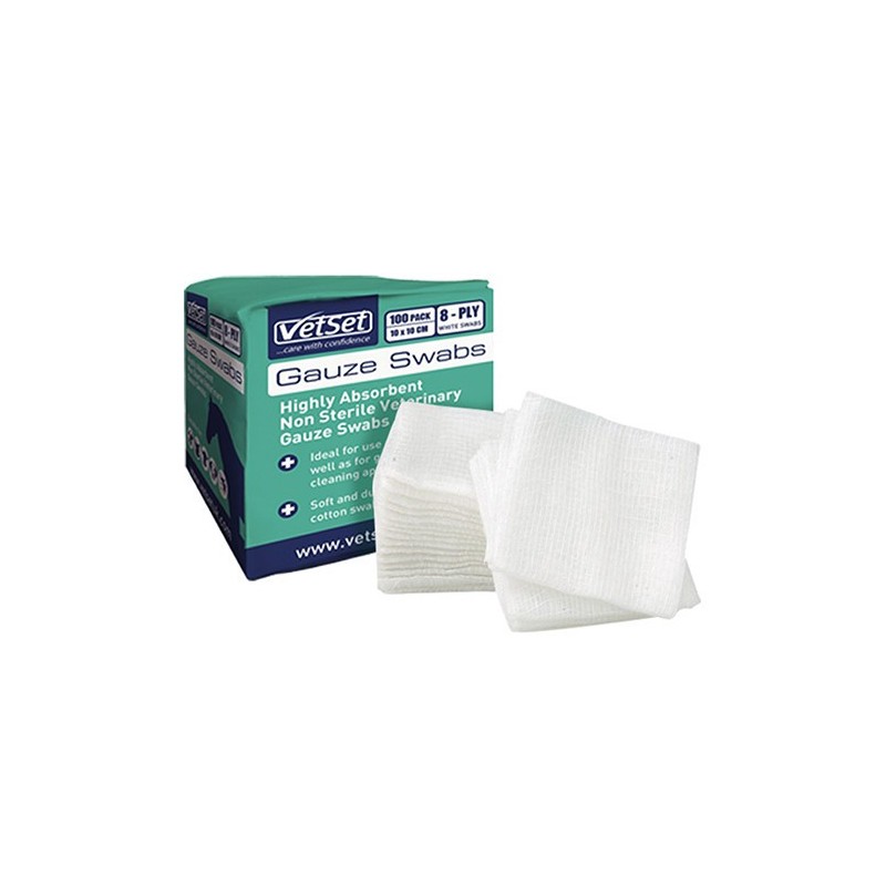 VetSet Gauze Swabs 12 lag